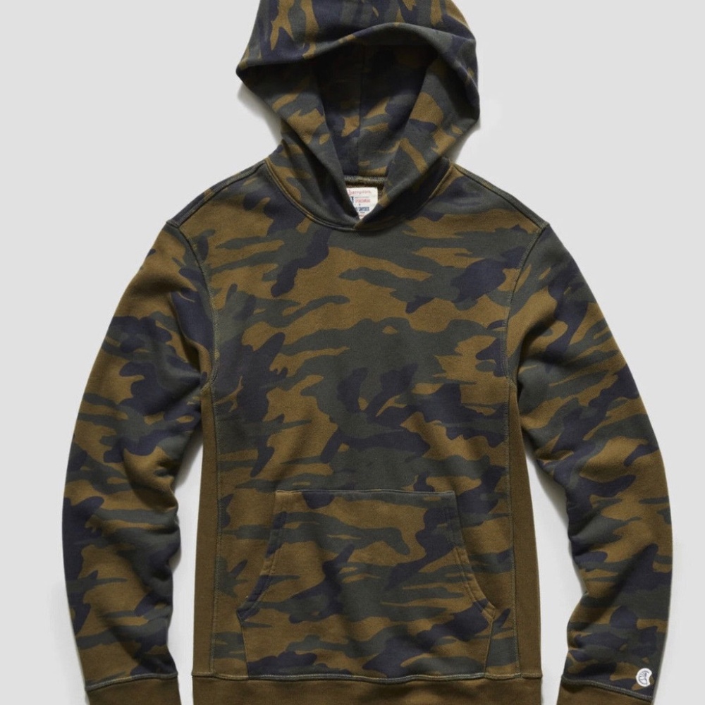 Todd Snyder + Champion Fatigue Camo Popover Hoodie - Size Medium
